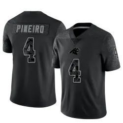 Eddy Pineiro Carolina Panthers Limited Men's Reflective Jersey (Black)