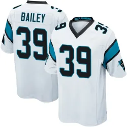 Emani Bailey Carolina Panthers Game Men's Jersey (White)