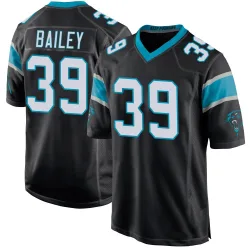 Emani Bailey Carolina Panthers Game Men's Team Color Jersey (Black)