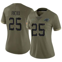 Eric Reid Carolina Panthers Limited Women's 2022 Salute To Service Jersey (Olive)