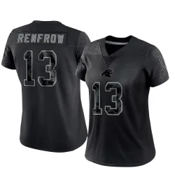 Hunter Renfrow Carolina Panthers Limited Women's Reflective Jersey (Black)