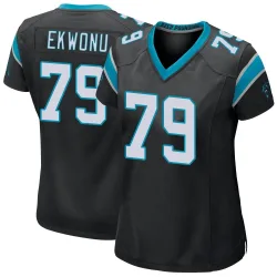 Ikem Ekwonu Carolina Panthers Game Women's Team Color Jersey (Black)