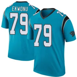 Ikem Ekwonu Carolina Panthers Legend Men's Color Rush Jersey (Blue)