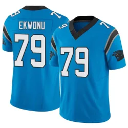 Ikem Ekwonu Carolina Panthers Limited Men's Vapor F.U.S.E. Jersey (Blue)
