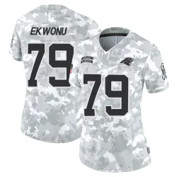 Ikem Ekwonu Carolina Panthers Limited Women's 2024 Salute to Service Jersey (Arctic Camo)