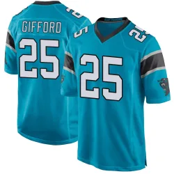 Isaac Gifford Carolina Panthers Game Men's Alternate Jersey (Blue)