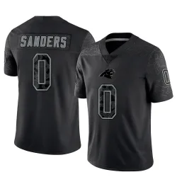 Ja'Tavion Sanders Carolina Panthers Limited Men's Reflective Jersey (Black)