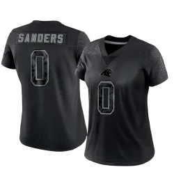 Ja'Tavion Sanders Carolina Panthers Limited Women's Reflective Jersey (Black)