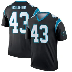 JaTravis Broughton Carolina Panthers Legend Men's Jersey (Black)