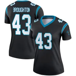 JaTravis Broughton Carolina Panthers Legend Women's Jersey (Black)