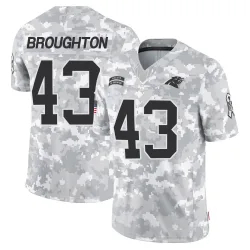 JaTravis Broughton Carolina Panthers Limited Men's 2024 Salute to Service Jersey (Arctic Camo)