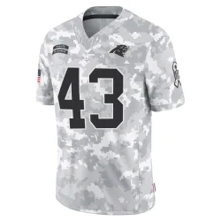 JaTravis Broughton Carolina Panthers Limited Men's 2024 Salute to Service Jersey (Arctic Camo)