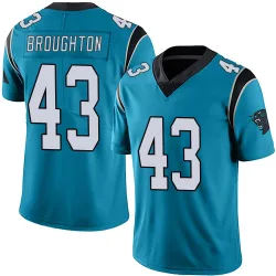 JaTravis Broughton Carolina Panthers Limited Men's Alternate Vapor Untouchable Jersey (Blue)