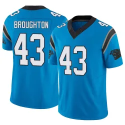 JaTravis Broughton Carolina Panthers Limited Men's Vapor F.U.S.E. Jersey (Blue)