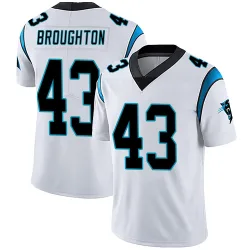 JaTravis Broughton Carolina Panthers Limited Men's Vapor Untouchable Jersey (White)