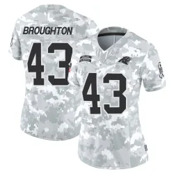 JaTravis Broughton Carolina Panthers Limited Women's 2024 Salute to Service Jersey (Arctic Camo)
