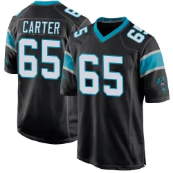 Ja'Tyre Carter Carolina Panthers Game Men's Team Color Jersey (Black)