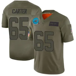 Ja'Tyre Carter Carolina Panthers Limited Men's 2019 Salute to Service Jersey (Camo)
