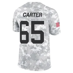 Ja'Tyre Carter Carolina Panthers Limited Men's 2024 Salute to Service Jersey (Arctic Camo)