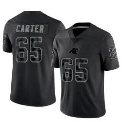 Ja'Tyre Carter Carolina Panthers Limited Men's Reflective Jersey (Black)