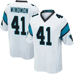 Jacoby Windmon Carolina Panthers Game Men's Jersey (White)