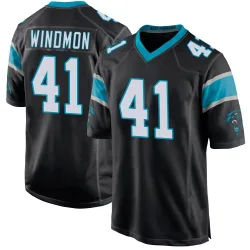 Jacoby Windmon Carolina Panthers Game Men's Team Color Jersey (Black)