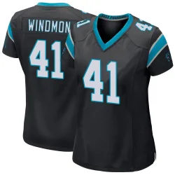 Jacoby Windmon Carolina Panthers Game Women's Team Color Jersey (Black)