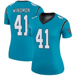 Jacoby Windmon Carolina Panthers Legend Women's Color Rush Jersey (Blue)