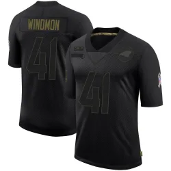 Jacoby Windmon Carolina Panthers Limited Men's 2020 Salute To Service Jersey (Black)