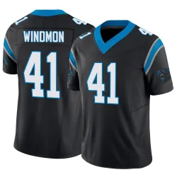 Jacoby Windmon Carolina Panthers Limited Men's Vapor F.U.S.E. Jersey (Black)