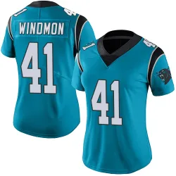 Jacoby Windmon Carolina Panthers Limited Women's Alternate Vapor Untouchable Jersey (Blue)