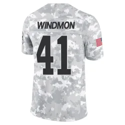 Jacoby Windmon Carolina Panthers Limited Youth 2024 Salute to Service Jersey (Arctic Camo)