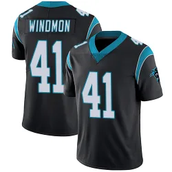 Jacoby Windmon Carolina Panthers Limited Youth Team Color Vapor Untouchable Jersey (Black)