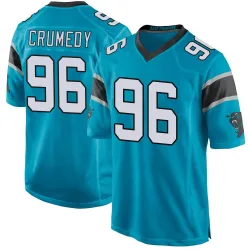 Jaden Crumedy Carolina Panthers Game Men's Alternate Jersey (Blue)