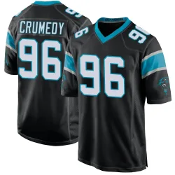 Jaden Crumedy Carolina Panthers Game Men's Team Color Jersey (Black)