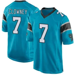 Jadeveon Clowney Carolina Panthers Game Men's Alternate Jersey (Blue)
