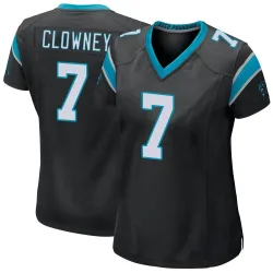 Jadeveon Clowney Carolina Panthers Game Women's Team Color Jersey (Black)