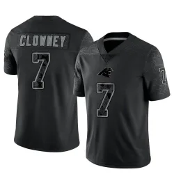 Jadeveon Clowney Carolina Panthers Limited Men's Reflective Jersey (Black)