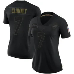 Jadeveon Clowney Carolina Panthers Limited Women's 2020 Salute To Service Jersey (Black)