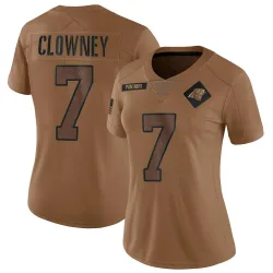 Jadeveon Clowney Carolina Panthers Limited Women's 2023 Salute To Service Jersey (Brown)