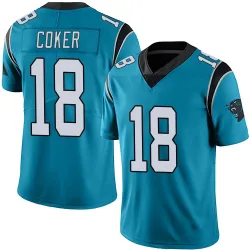 Jalen Coker Carolina Panthers Limited Men's Alternate Vapor Untouchable Jersey (Blue)