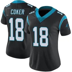 Jalen Coker Carolina Panthers Limited Women's Team Color Vapor Untouchable Jersey (Black)