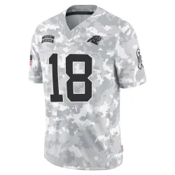 Jalen Coker Carolina Panthers Limited Youth 2024 Salute to Service Jersey (Arctic Camo)