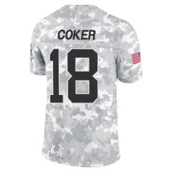 Jalen Coker Carolina Panthers Limited Youth 2024 Salute to Service Jersey (Arctic Camo)