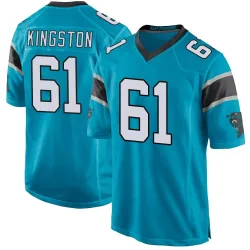 Jarrett Kingston Carolina Panthers Game Men's Alternate Jersey (Blue)