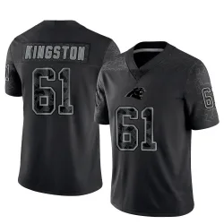 Jarrett Kingston Carolina Panthers Limited Men's Reflective Jersey (Black)