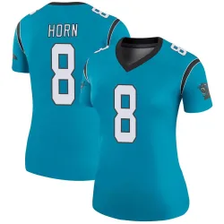 Jaycee Horn Carolina Panthers Legend Women's Color Rush Jersey (Blue)