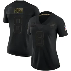 Jaycee Horn Carolina Panthers Limited Women's 2020 Salute To Service Jersey (Black)