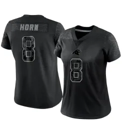 Jaycee Horn Carolina Panthers Limited Women's Reflective Jersey (Black)