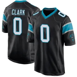 Jerrod Clark Carolina Panthers Game Men's Team Color Jersey (Black)